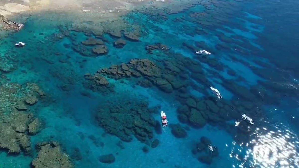 透明度の高い慶良間・チービシの海とサンゴ礁